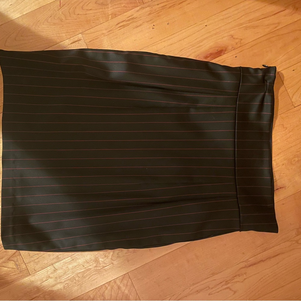 Black w/ Red Pinstripe Skirt